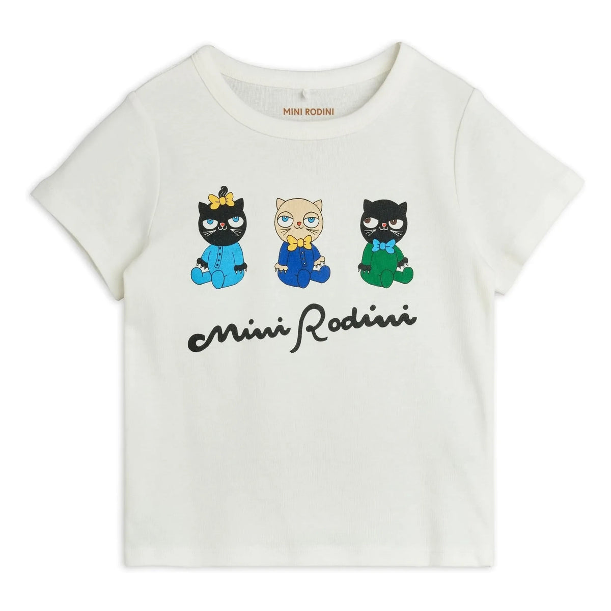 Mini Rodini - Animal T-Shirt Made of Organic Cotton | White