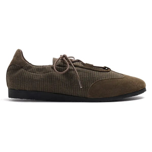 Naguisa - Raluca Checked Sneaker | Khaki