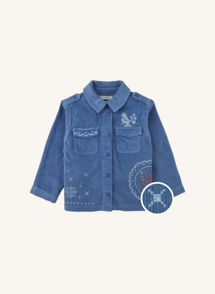 Gingersnaps - Vicenta Embroidered Velvet Jacket | Mavi
