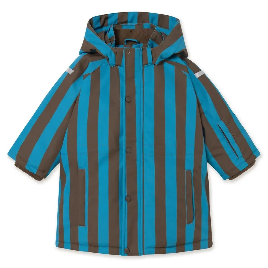Tinycottons - Striped Ski Jacket | Blue