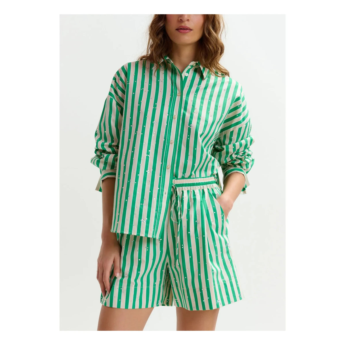 Essentiel Antwerp - Jelief Striped Shirt | Green