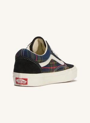 Vans - Old Skool Check Lace-Up Sneakers | Black