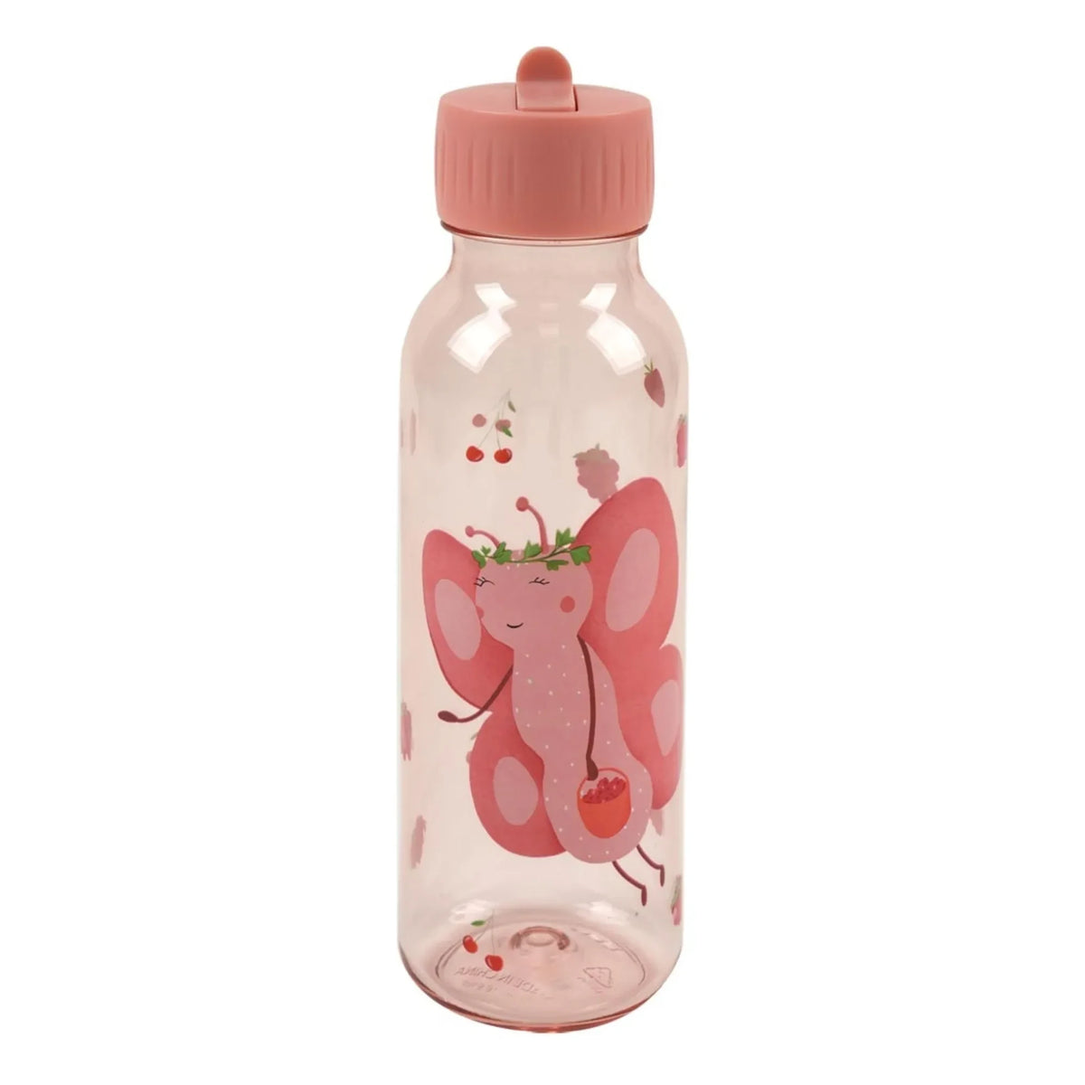 Trixie - 500ml Fruit Fairy Mrs. Butterfly Tritan™ Water Bottle | Pink