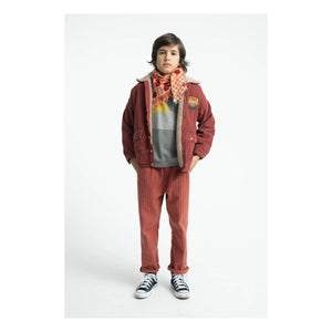 Piupiuchick - Here We Go Velvet Organic Cotton Jacket | Burgundy