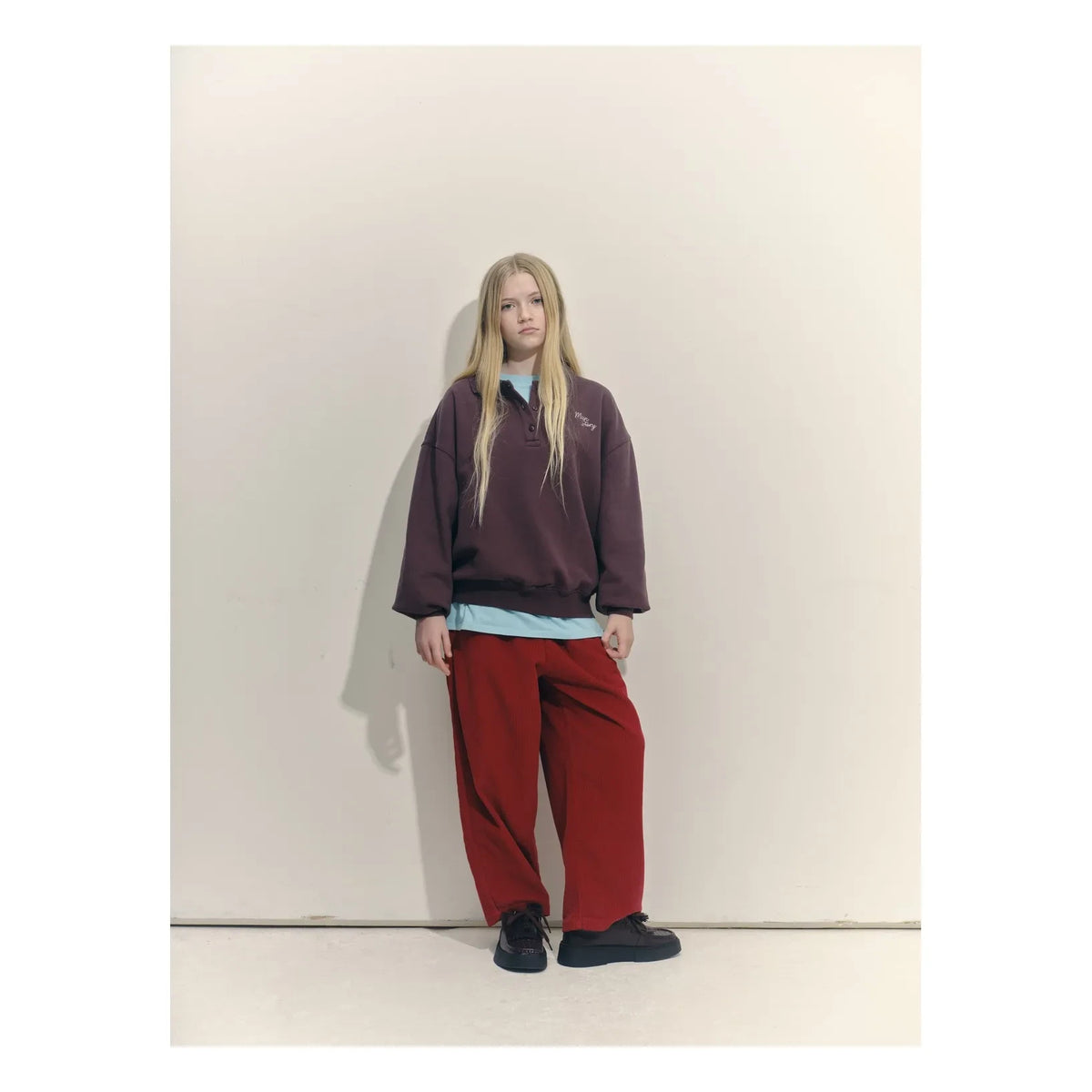 Main Story - Wide Leg Pants Made from Recycled Fibers | Red