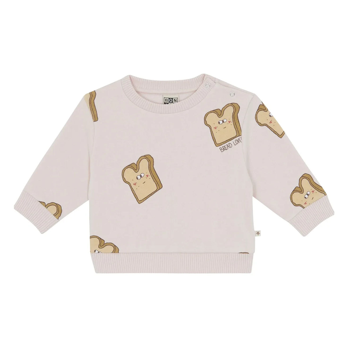 Bonton - Pink Smily Bread Sweatshirt