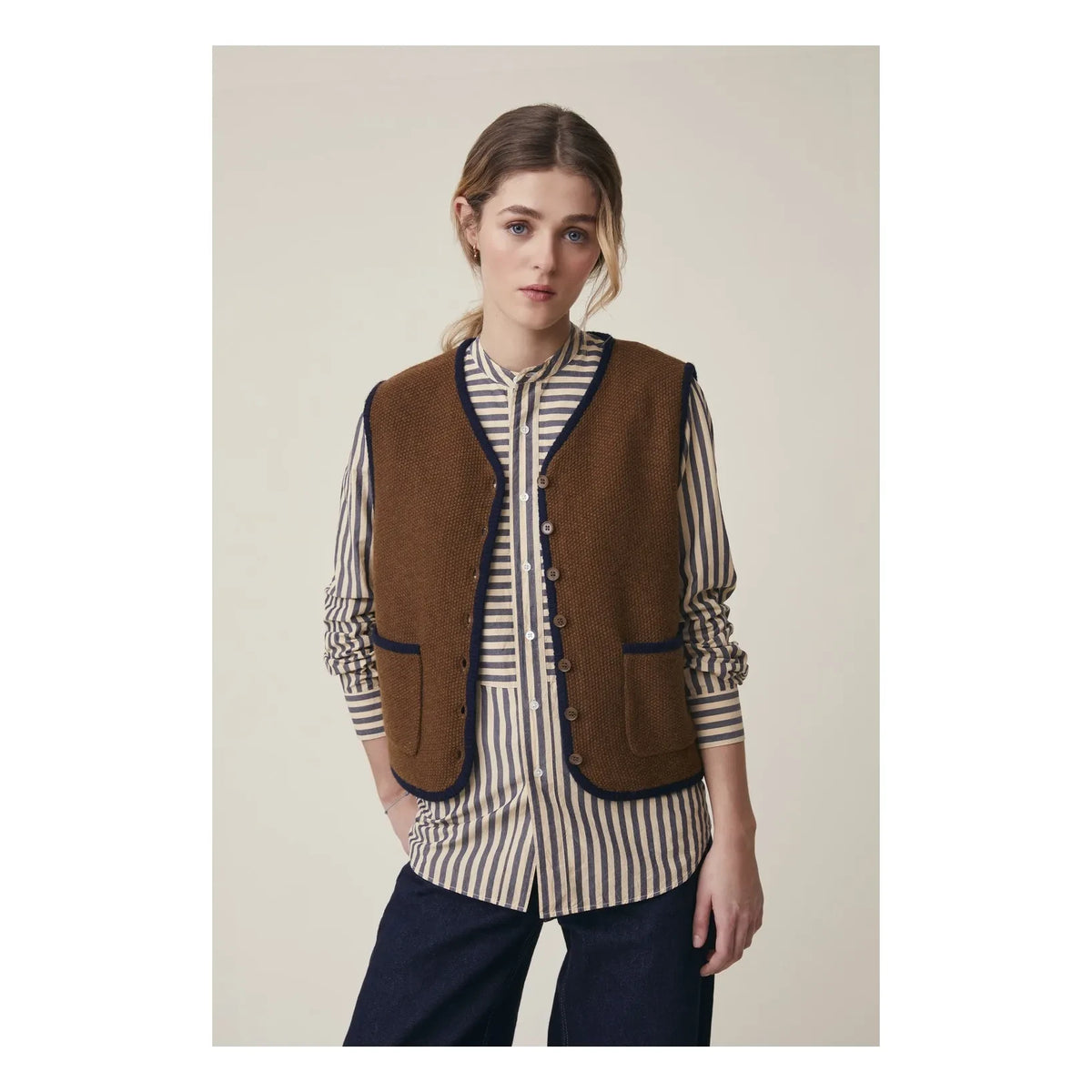 Moismont - Angèle Cardigan No. 232, Merino Wool | Brown