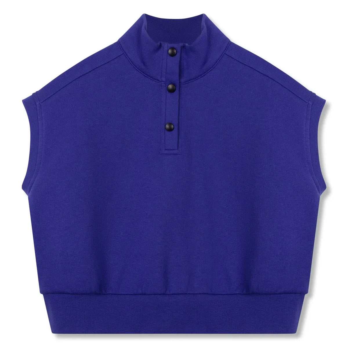 Wynken - Plain Sleeveless Sweatshirt | Blue