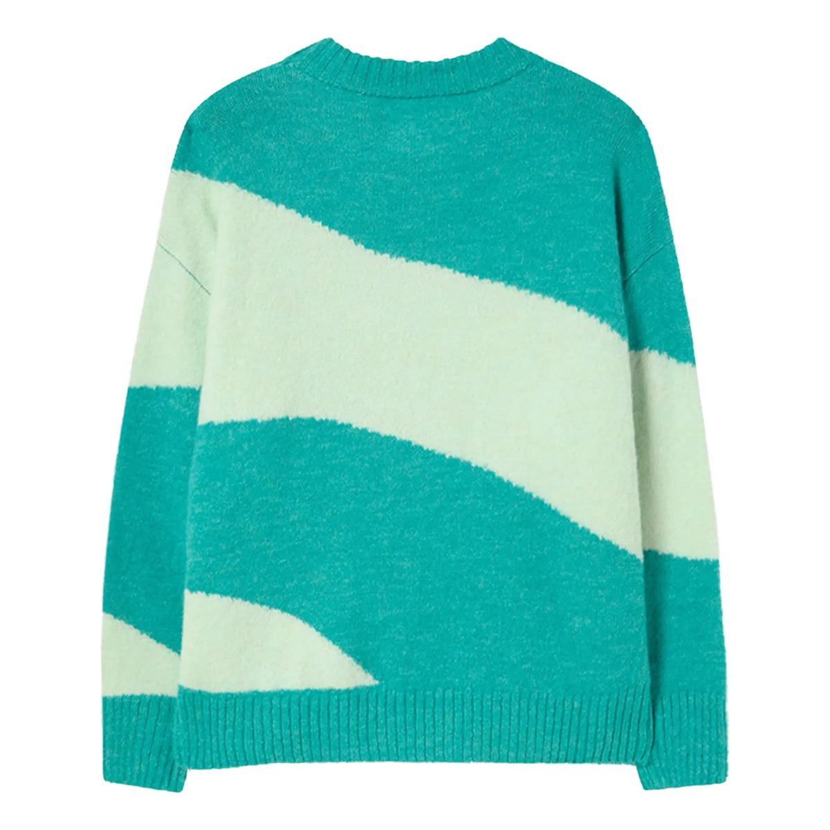 The Animals Observatory - Bull Two-Tone Sweater | Turquoise