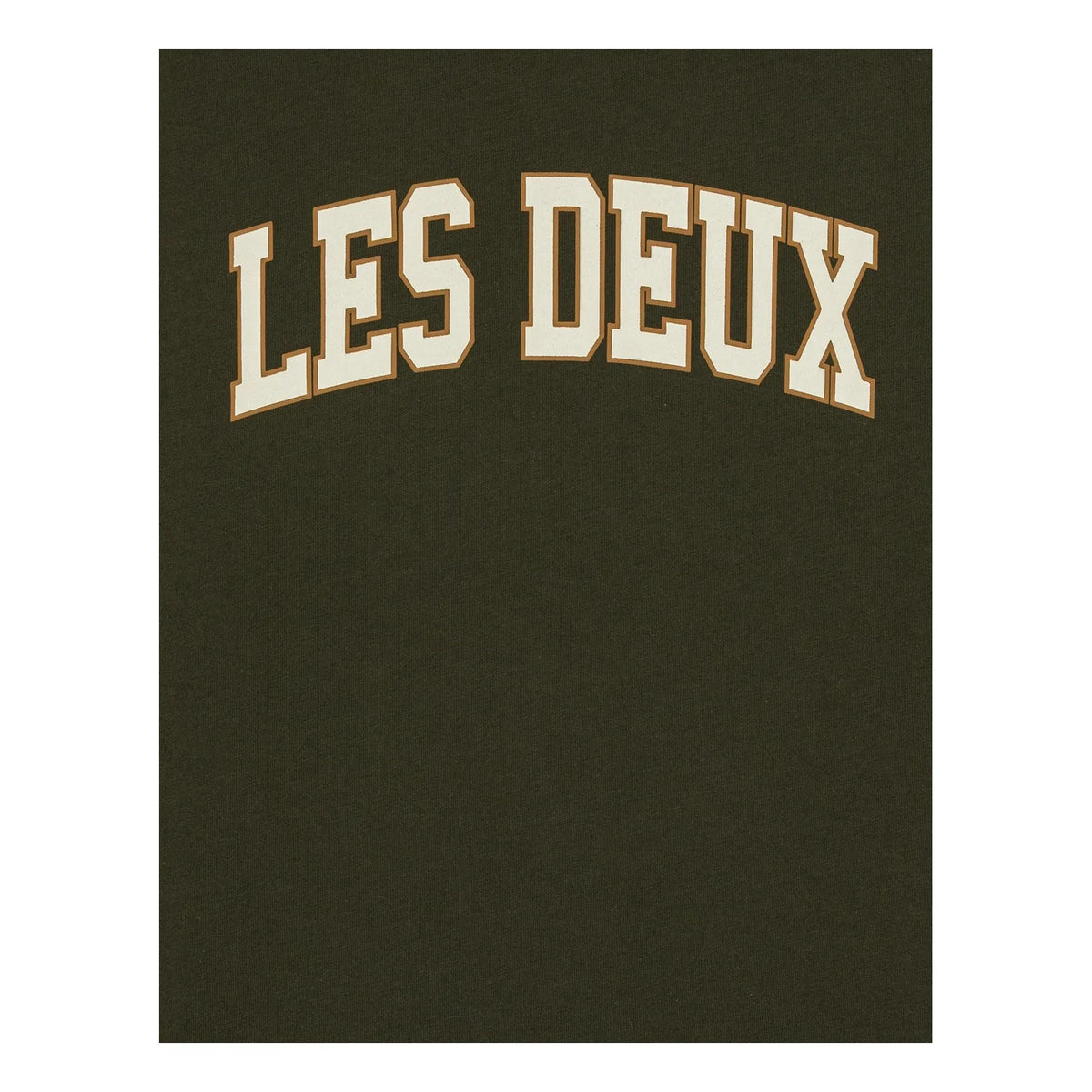 Les Deux - Les Deux Organic Cotton College T-Shirt | Khaki