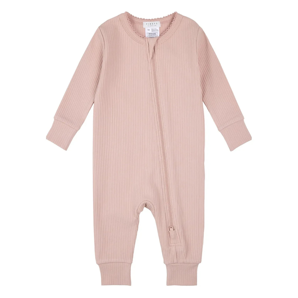 Petit Lem - Ribbed Modal and Organic Cotton Sleep Set | Light Pink