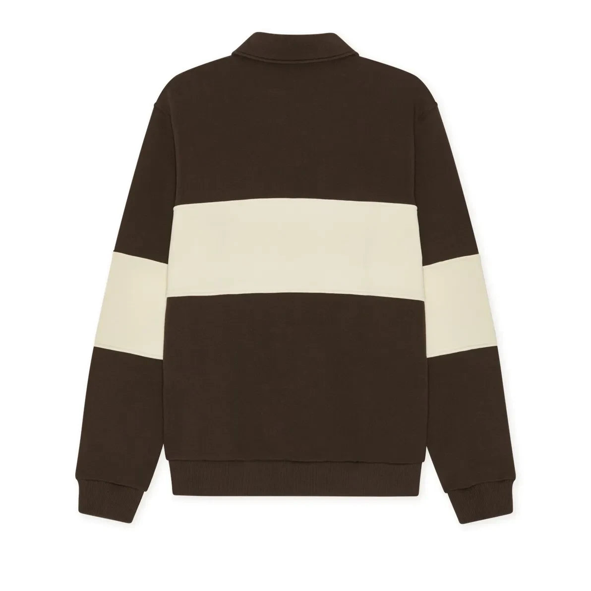 Les Deux - Rugby Zippered Polo Shirt | Brown