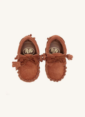 Pèpè - Suede Tassel Loafer Slippers | Brown