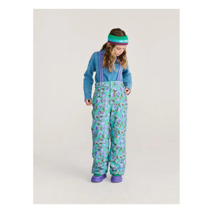 Bobo Choses - Flowery Recycled Fiber Ski Pants | Turquoise