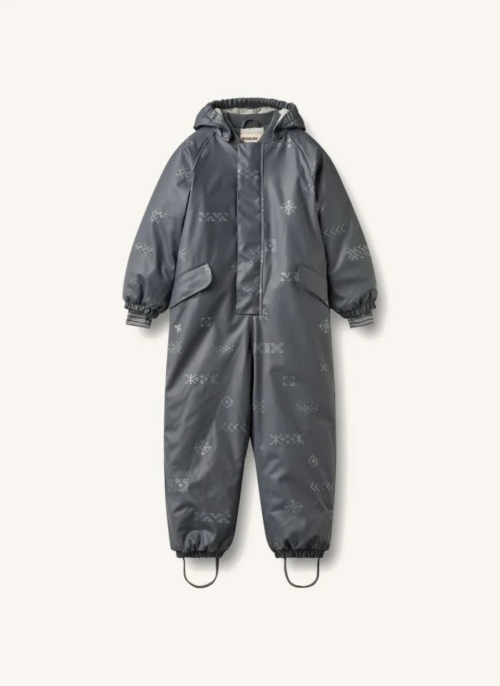 Wheat - Ludo Ski Suit Made from Recycled Fibers | Charcoal Grey