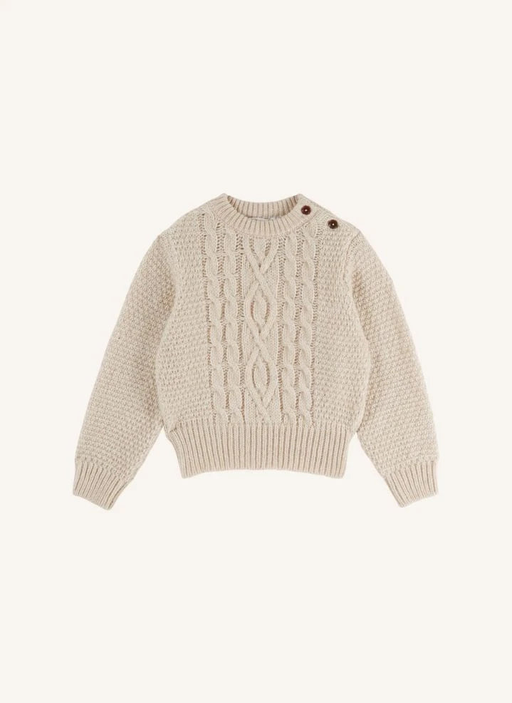 Emile et Ida - Irish Merino Wool Sweater | Ecru