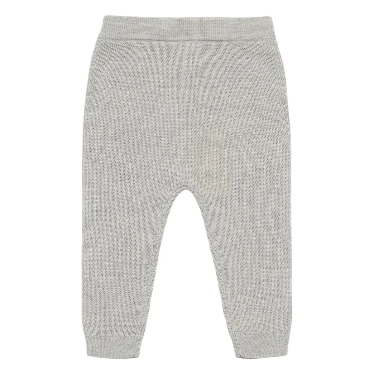 FUB - Merino Wool Ribbed Trousers | Grey Melange