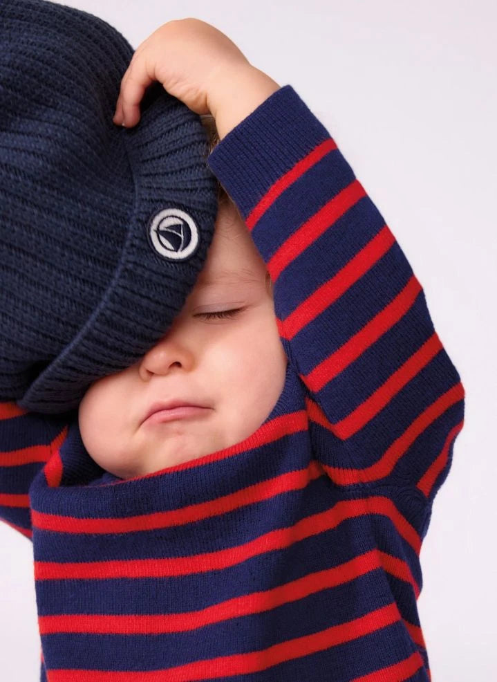 Petit Bateau - Organic cotton hat | Navy