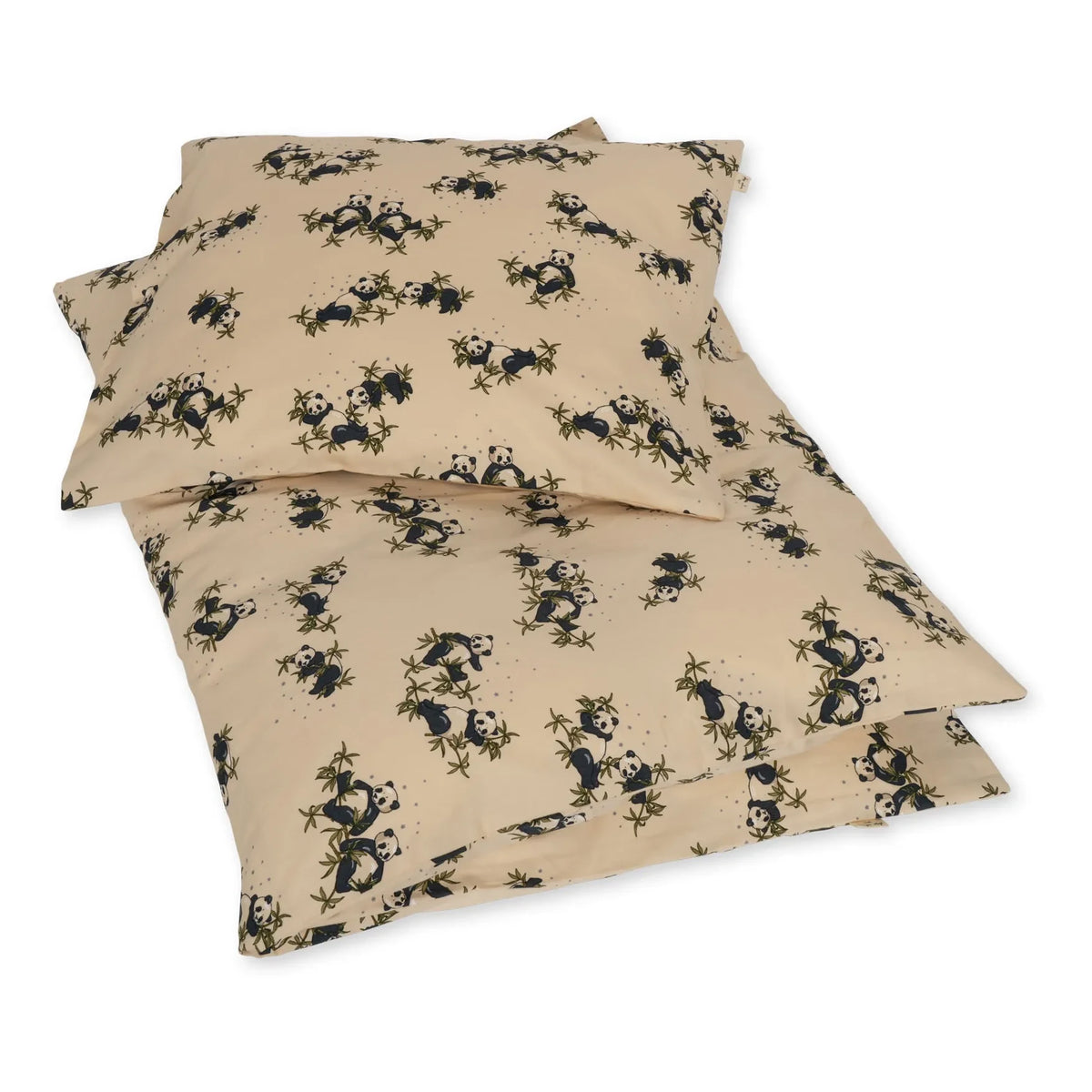 Konges Sløjd - Panda organic cotton bed sheet set | Beige