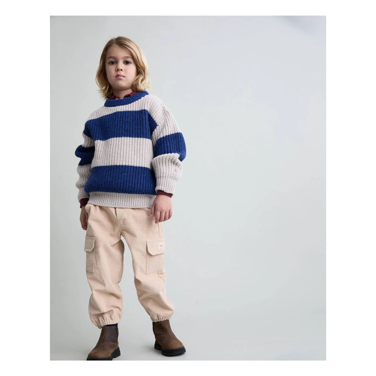 Búho - Striped Sweater | Navy