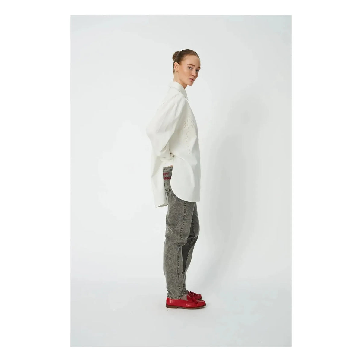 Stella Nova - Organic Cotton Embroidered Shirt | White