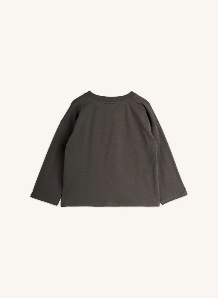 Mini Rodini - Organic Cotton Bear T-shirt | Grey