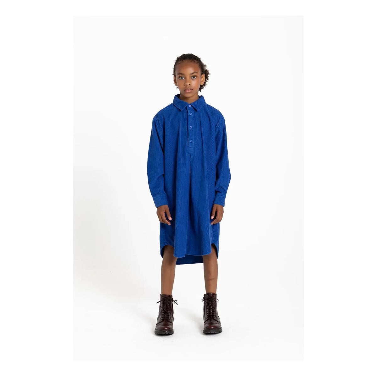 Smallable Kid - Silva shirt dress | Electric blue
