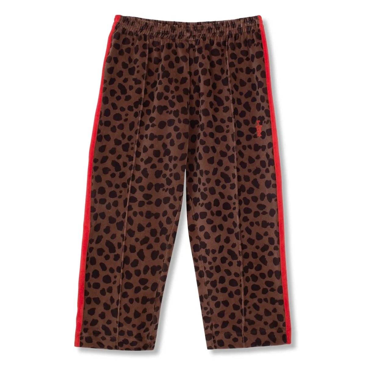 Wynken - Straight Leopard Trousers | Brown