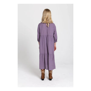 Hundred Pieces - Naya Checked Dress | Lavender