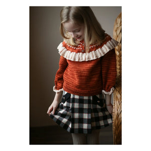 Kalinka - Dianna Wool plaid skirt | Black