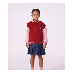 Petit Bateau - Teddy Colorblock PB Organic Cotton Jacket | Red