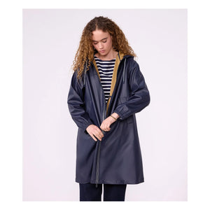 Petit Bateau - Long Iconic Raincoat | Navy
