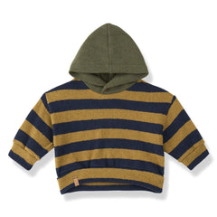 1+ in the family - Norman Striped Hoodie | Mustard