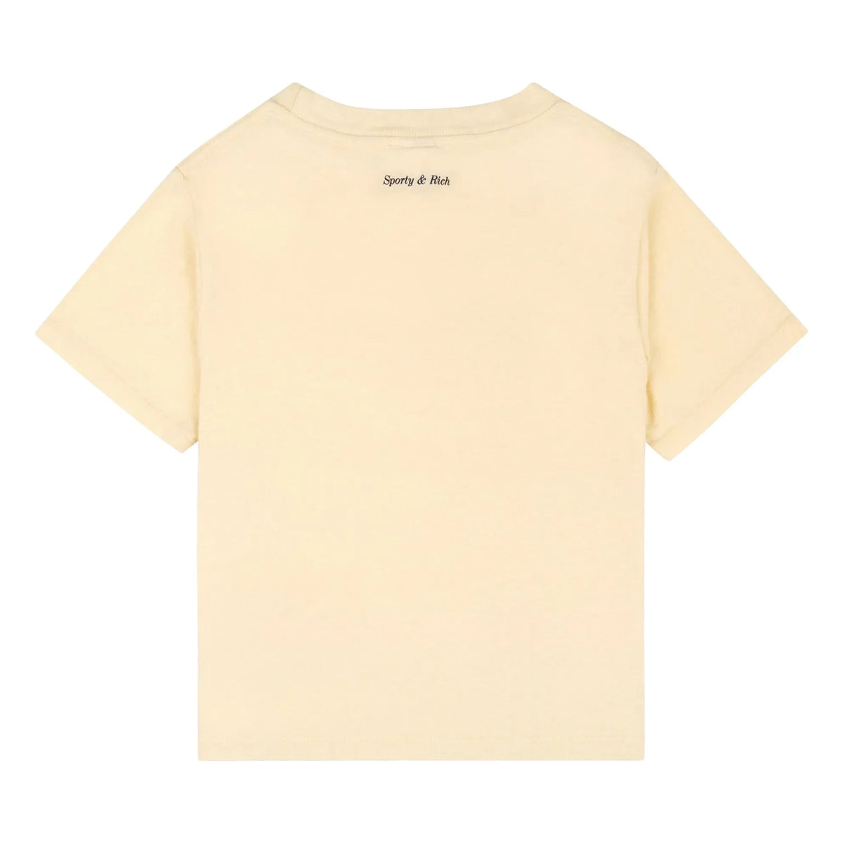 Sporty & Rich - Be Nice T-shirt | Recycled cotton | Pale yellow