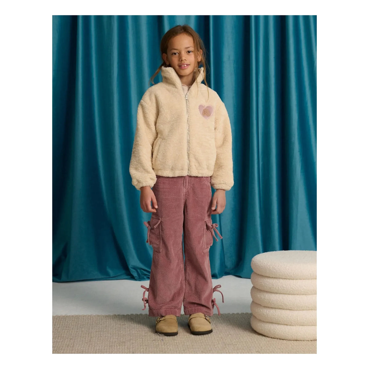 Gingersnaps - Paulina Velvet Cargo Pants | Pink