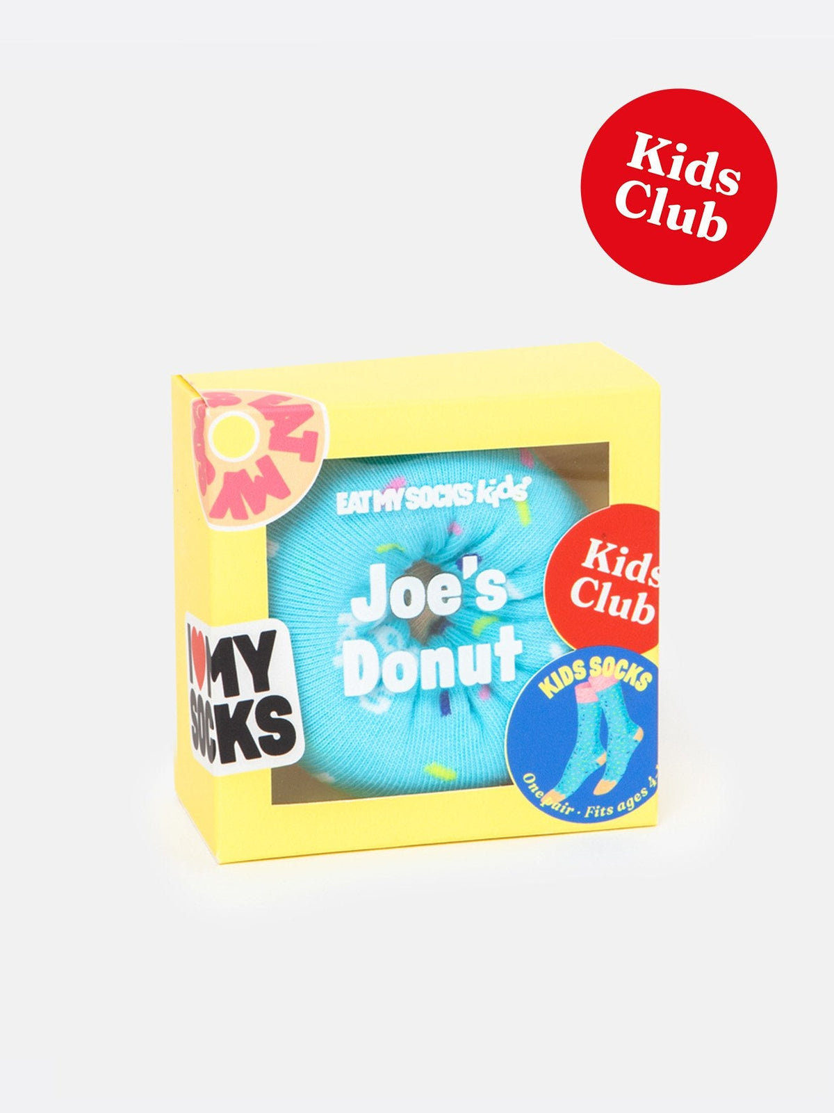 Eat My Socks - Kids Joe Donut Blue Socks
