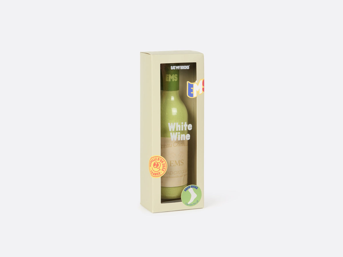 Eat My Socks - Adult White Wine Socks