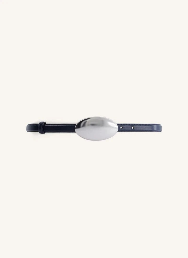 Laurence Bras - Arizona Leather Belt | Navy