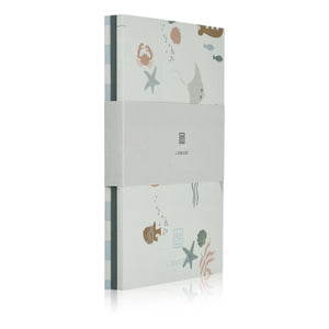 Liewood - A5 Sidney Notebooks - Set of 3 | Sea creatures/Stripe mix