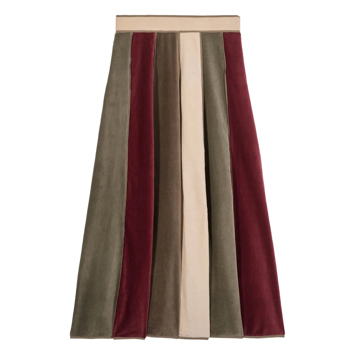 Maria de la Orden - Sao Paulo Velvet Skirt | Khaki