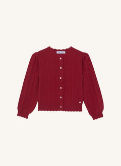 Tartine et Chocolat - Feston Cardigan | Cherry Red