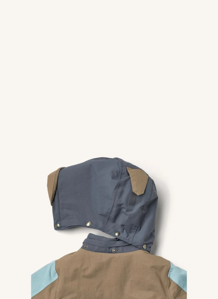 Wheat - Lausto Parka Made from Recycled Fibers | Blue