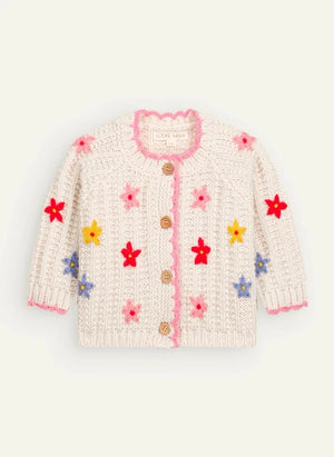Louise Misha - Mony Laine cardigan and bloomer set | Cream
