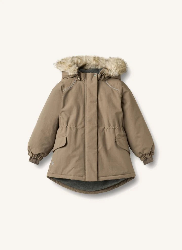 Wheat - Mathilde Parka Made from Recycled Fibers | Beige