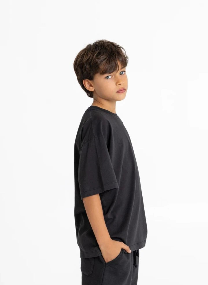 Smallable Kid - Nils Organic Cotton T-Shirt | Black