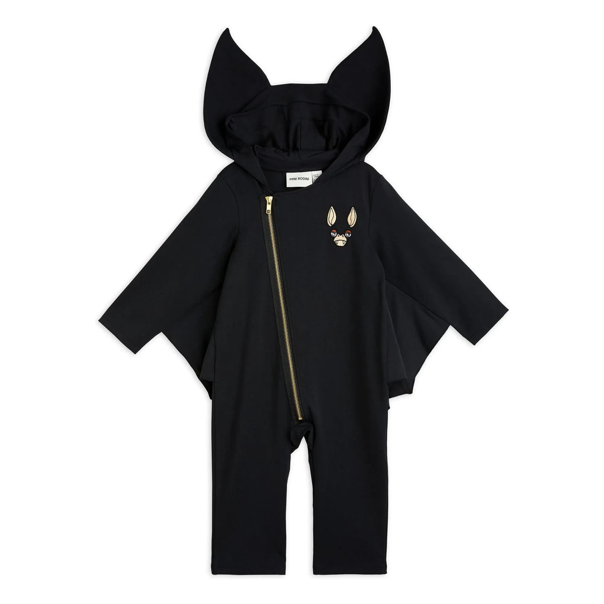 Mini Rodini - Organic Cotton Bat Suit | Black