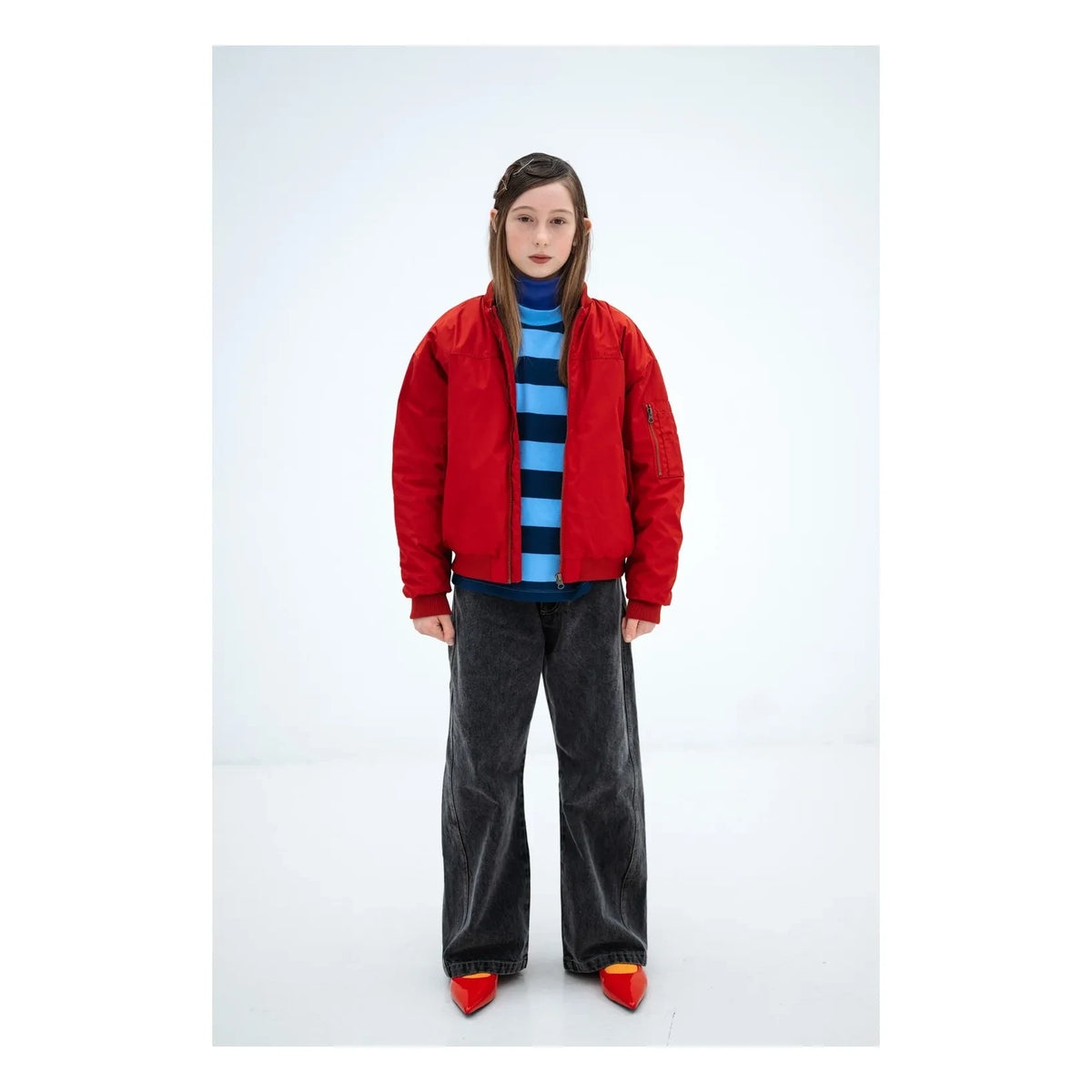 Repose AMS - Recycled Fiber Bomber Jacket | Red