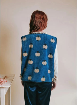 Emile et Ida - Etincelle Moutons Jacket | Blue