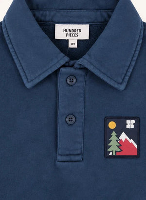 Hundred Pieces - Phoenix Mountain Organic Cotton Sweatshirt | Gray Blue
