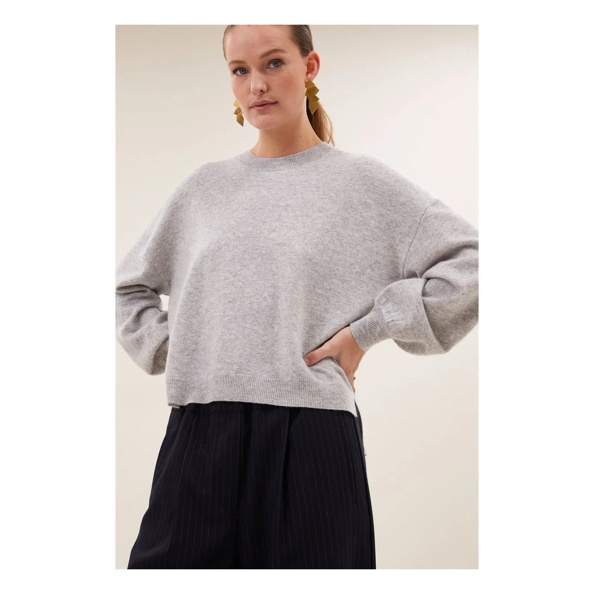 By Bar - Cashmere Grey Wool Sweater